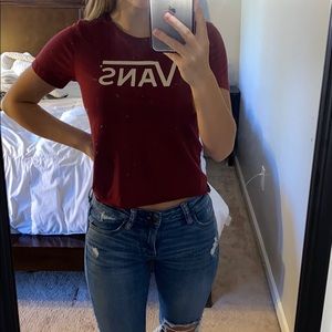 Cropped Vans Tee